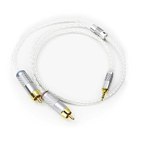 Sukira HiFi Cable with 2.5mm TRRS Balanced Male to 2 RCA Male Compatiable for Astell&Kern AK100II, AK120II, AK240, AK380, AK320, DP-X1A, FIIO X5III, XDP-300R, iBasso DX200, KANN Sukira HiFi Cable with 2.5mm TRRS Balanced Male to 2 RCA Male Compatiable for Astell&Kern AK100II, AK120II, AK240, AK380, AK320, DP-X1A, FIIO X5III, XDP-300R, iBasso DX200, KANN