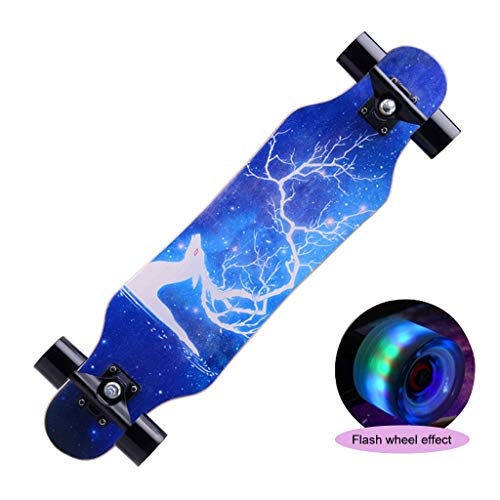 Skateboard 31" Four-wheeled Skateboard Longboards Skateboard Complete Skateboards Flash Wheel 7 Layer Maple
