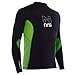 NRS HydroSkin 0.5 LS Shirt - Men's Black / Green XXL