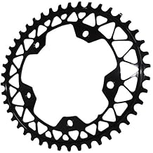 Absoluteblack Oval Gravel 110Bcd 1X Chainring Black, 44T, 5H+Bolts