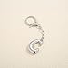 LILIE&WHITE Silver Bag Charm Letter Keychain for Women Trendy Purse Charms Handbag Key Pendant Fashion Monogram C Keychain Accessories Charms Alphabet Jewelry Gift C