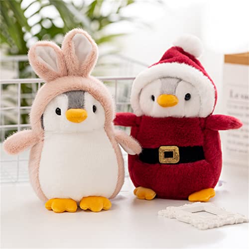 GLITZFAS Pinguin Stofftier Plüschtier, Kuscheltier Plüschpuppen Pinguin, 20cm Stofftier Schmusetier Geschenk für Jungen Mädchen Babys (Grün)