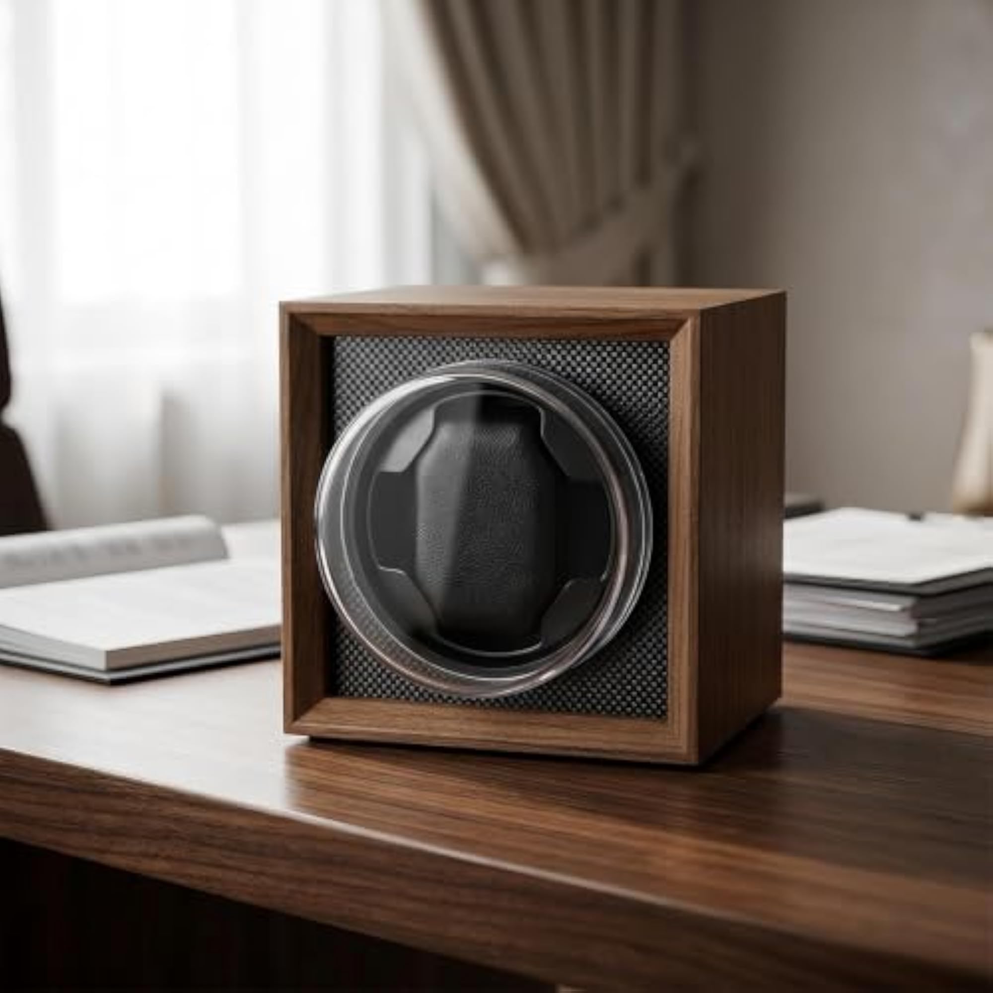 Compact Automatic Watch Rotator for Nightstand