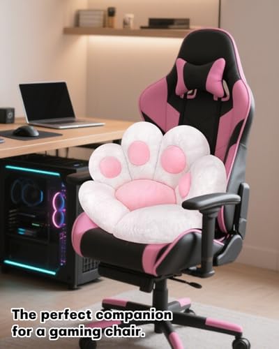 image for MOONBEEKI Cat Paw Cushion Chair Comfy Kawaii Plush Seat Cushions Shape