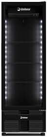 Expositor e Refrigerador Vertical VRS16 Imbera - All Black Inverter 485L Porta de Vidro 0ºC a +7ºC Bivolt Automático