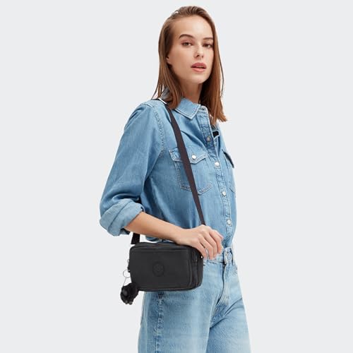 Image of Kipling Women's Abanu Medium Crossbody Bag, Lightweight, Adjustable Nylon Waist Pack with Multi-Compartment Zip Pockets