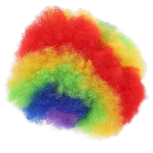 Healifty Peluca Afro Rizada Colorida para Fiesta y Cosplay Ligera y Cómoda Sintética Resistente para Disfraces y Eventos Temáticos