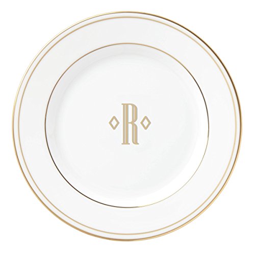 Lenox Federal Gold Block Monogram Dinnerware Bread/Butter Plate, R