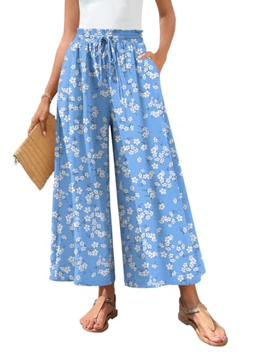 Bestbee Womens Palazzo Pants Wide Leg Gauchos Teacher Summer Outfits 2X