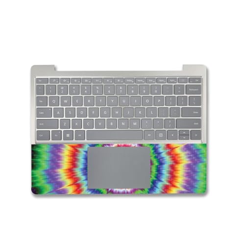Image of MightySkins Carbon Fiber Skin Compatible with Microsoft Surface Laptop Go 3 (2023) Full Wrap Kit - Vibration | Protective, Durable Textured Carbon Fiber Finish | Made in The USA