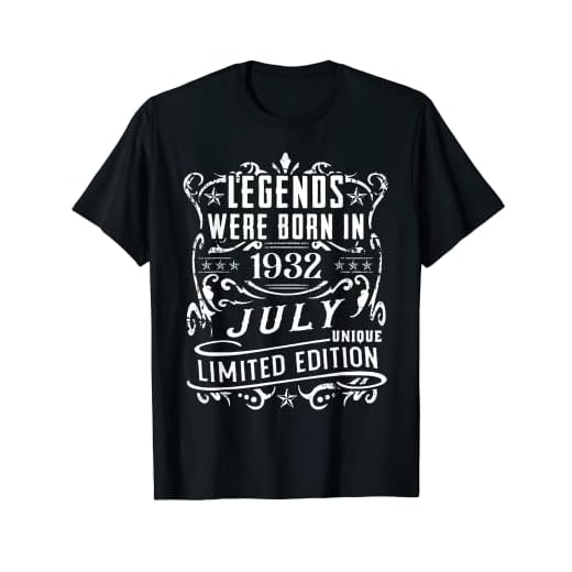 Cumpleaños Julio 1932 Edición Limitada Regalo Legend July Camiseta