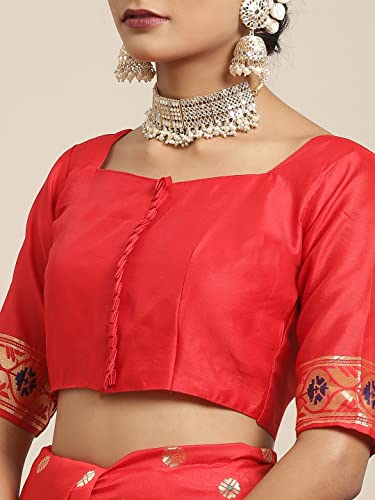 Image of AKHILAM Women's Embellished Sequins Georgette Saree With Unstitched Blouse Piece (PRAMID106 VP Parent)