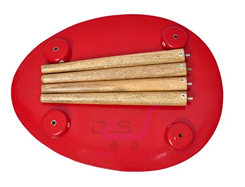 Image of Shoppee Fold-able Oval Shaped Side Table /Tea Coffee Breakfast Table (Red Small)
