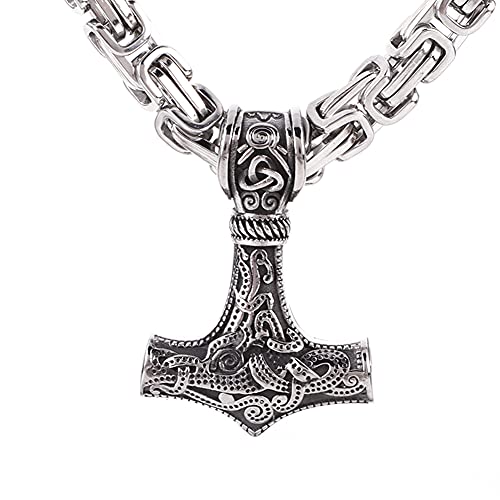 Collier Totem Odin et Marteau de Thor pour affirmer son style Viking lors de vos sorties
