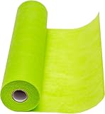 100%Mosel Vlies Tischläufer, in Apfelgrün (30 cm x 25 m), dekoratives Tischband, edle Tischdeko für Geburtstage & Hochzeiten, Bunte Dekoration zu besonderen Anlässen