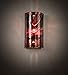 Meyda Tiffany 203869 Contemporary Modern One Light Wall Sconce from Cabernet Swirl Collection in Brushed Nickel Finish, 12.00 inches