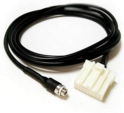 ELECTROPRIME Car Aux Input Audio Cable Female 3.5MM Plug Fit for Mazda M6/M3/RX-8/MX-5 C5G1