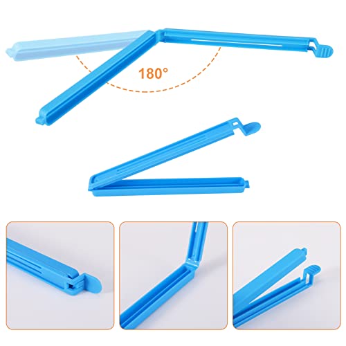 32 Stück Verschlussclips,Lebensmittel Clips Kunststoff 7/9/11/16 cm Verschlussklammern Plastik Mehrere Farben, Tütenclips Bunt Küche Wiederverwendbar Tütenclips für Verpackung Süßigkeiten Snacks