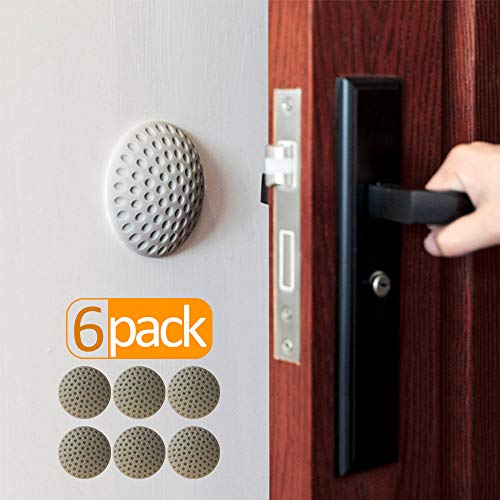 Door Handle Wall Protector,2 inch Door Knob Wall Protector Gray,Door Stopper Wall Protector,Rubber