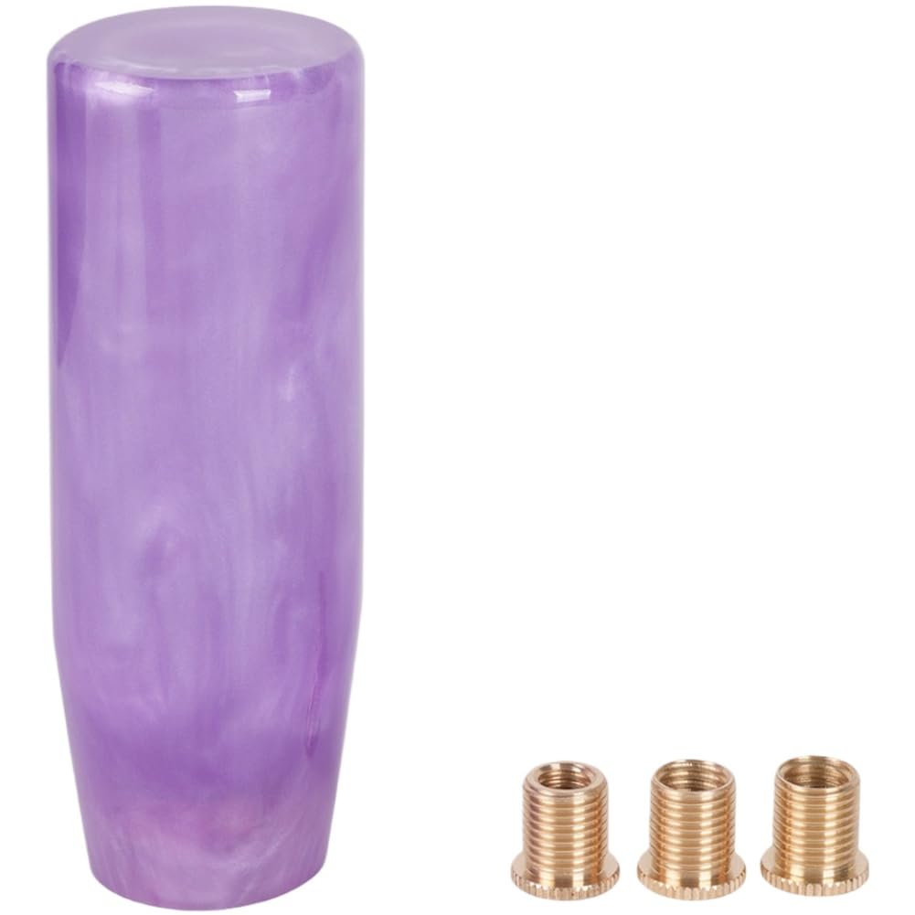 JHShhpMEC Resin Gear Shift Knob Adapter for Manual Transmission with 12cm Extension Compatible with Automotive Vehicles(Color Name: Purple)