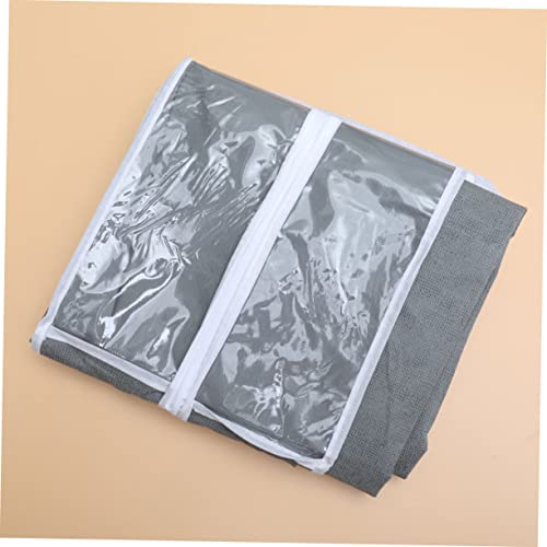 Hanging Clothes Bag Grey Garment Cover for Home Use and Water Clothing Protector for Suits Coats and Tops Storage4