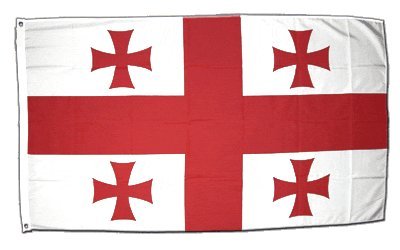 Drapeaux Géorgie 60x90 cm Digni Kit : lot de 10 pavillons de décoration