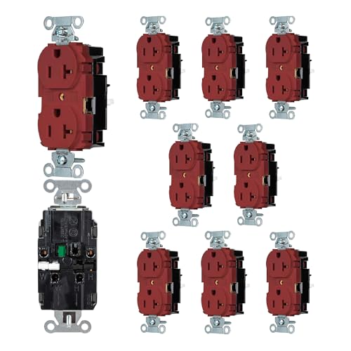 Wiring Device-Kellems EdgeConnect 1-Gang 2-Pole 3-Wire 20A 125V Commercial-Grade Screwless-Terminal