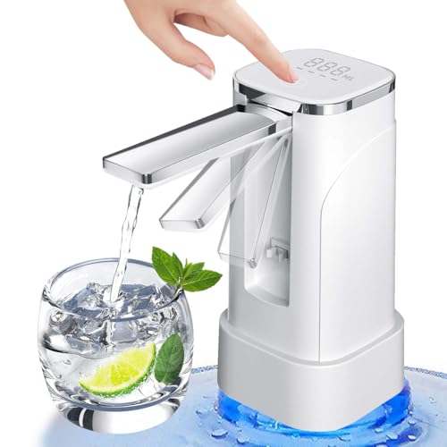 Listado de Dispensador Electrico de Agua para Garrafon más recomendados. 44 LUKITO Dispensador De Agua Garrafon 2 En 1, Bomba para Garrafon De Agua Recargable, Doble Uso Mesa Y Cubo, Pantalla Táctil Led Inteligente, Dispensador De Agua Eléctrico...
