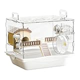 Manipulation facilitée: Conçue pour un accès optimal, cette cage pour hamster propose un large accès frontal simplifiant la prise en charge de votre animal, permettant de renforcer vos liens et d'entretenir son habitat sans difficulté ni inconfort.