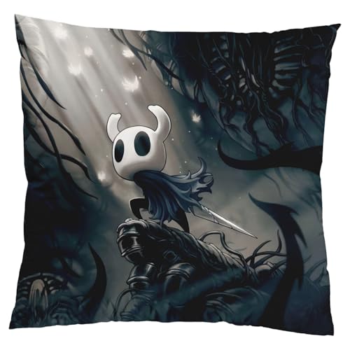 Hoolloww Knigghtt Cushion Covers Hoolloww Knigghtt Silksonng Pillowcase Anime Cushion Covers Short Plush Throw Pillow Covers 45x45cm Square Pillowcase for Couch Sofa Bedroom Car Office