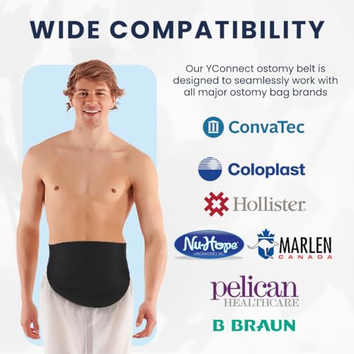 image for YConnect Ostomy Belt for Men & Women | Colostomy Ostomy Bag Covers for
