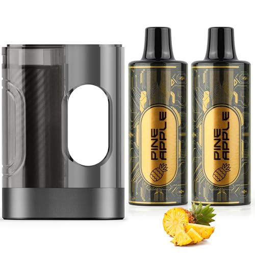 電子タバコ vape 交換用POD 充填済み カートリッジ 本体+パイナップル*2個 べイプ互換カートリッジ 10000回吸引可能 ニコチン0&タール0 爆煙 禁煙 減煙サポート 液漏れ防止