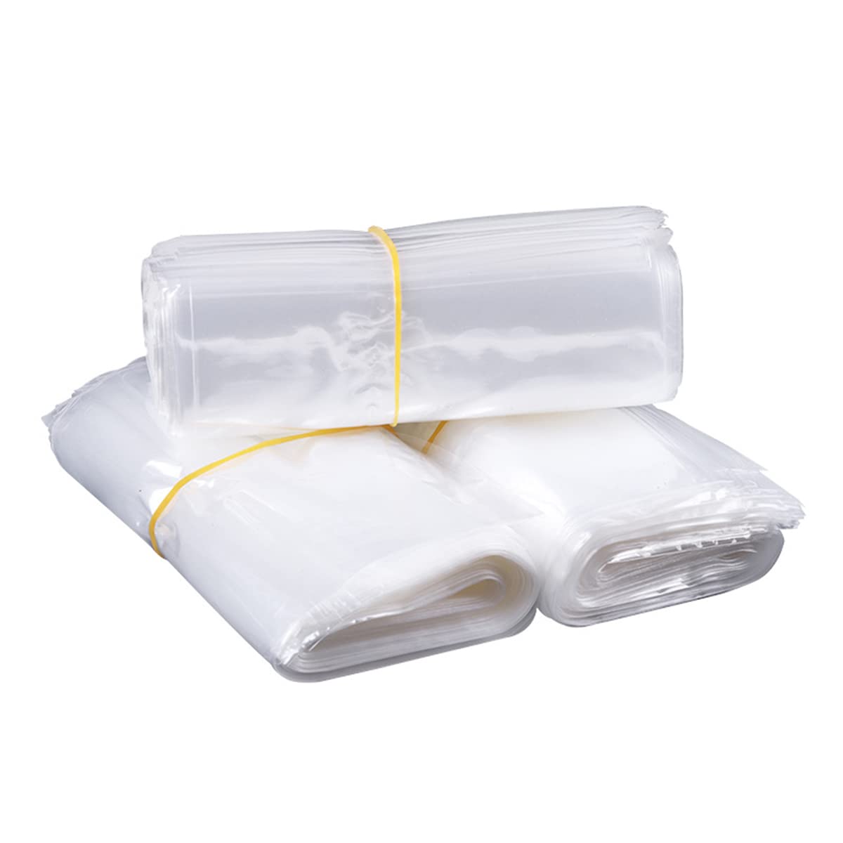 Lot de 200 sacs en film thermorétractable YUTOU 10 x 16 cm étanches POF thermorétractables sacs transparents pour savons, bombes de bain, bougies, petits emballages cadeaux