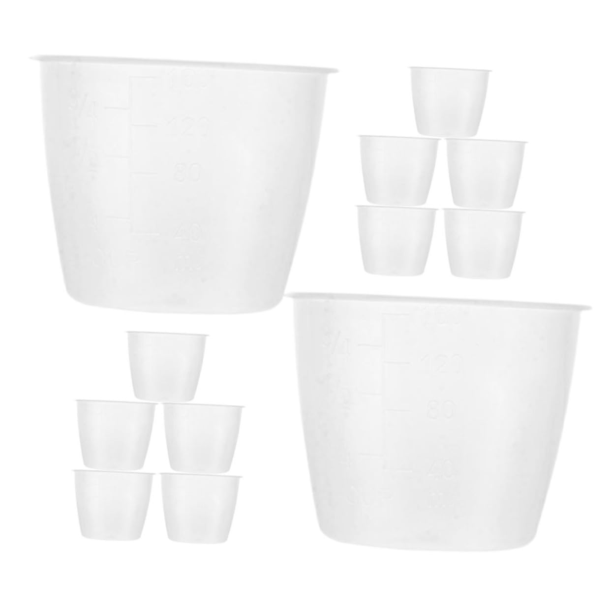 TOPBATHY 48 Piezas Taza Medidora para Olla Arrocera Taza para Hornear Taza De Control De Porciones Vaso Medidor De Escala Cuchara Medidora De Arroz Vaso Medidor Graduado Páginas