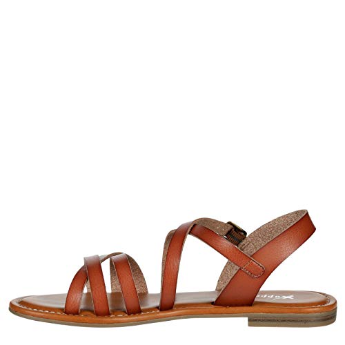 XAPPEAL Clarissa - Women's Strappy Open Toe Gladiator Flat Sandals with Ankle Strap3