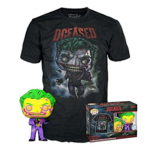 Funko Loungefly Pop! & tee: DC - Joker CC - Large - Batman - Camiseta con Figuras Miniaturas Coleccionables - Idea De Regalo - Juguetes Y Franela De Manga Corta para Adultos Hombres Y Mujeres