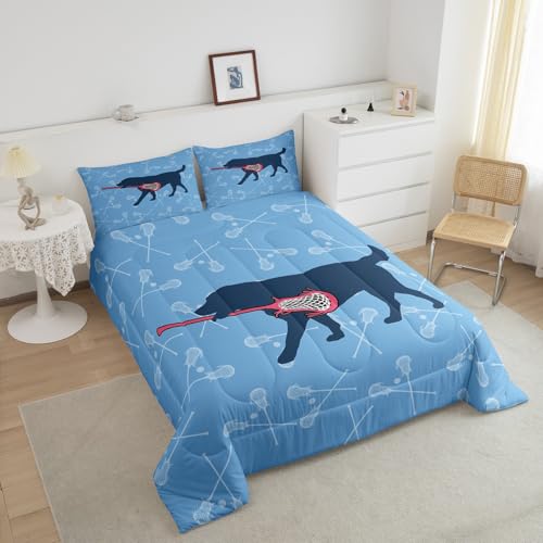 Image of Feelyou Lacrosse Bedding Set Full Size 3Pcs for Girls Boys Kids