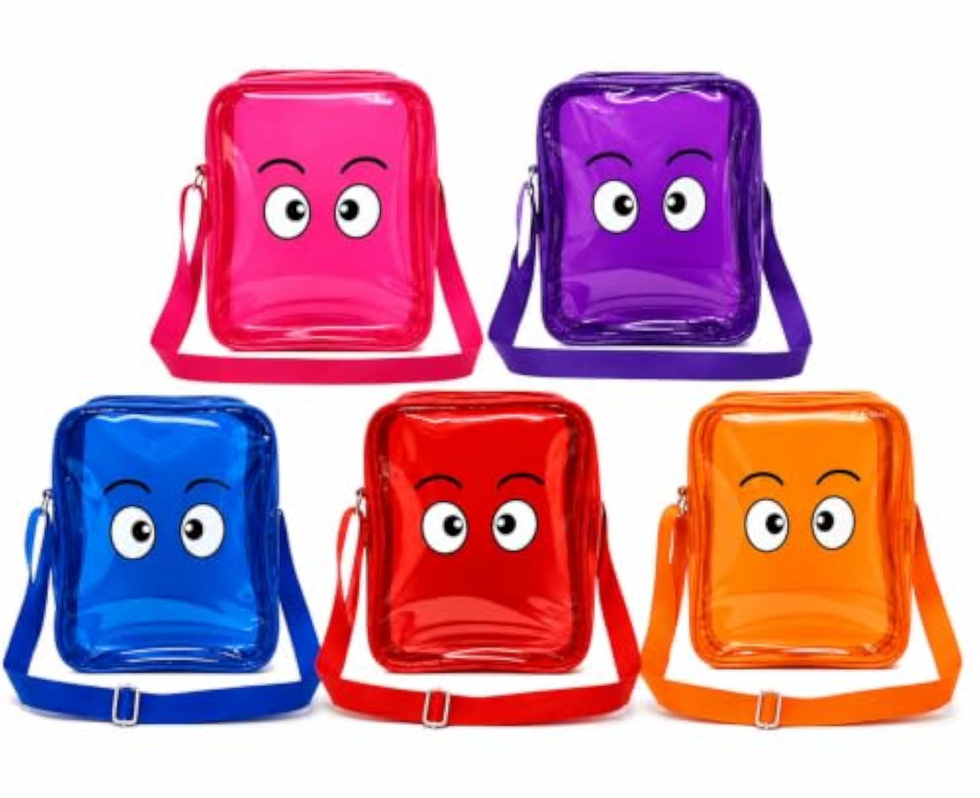 Transparent PVC Sling Bag, Multipurpose Sturdy Clear Shoulder Bag