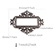 bociloy 24Pcs Antique Lace-up Label Holder, 2.17x1.7” Zinc Alloy Name Card File Cabinet Label Frame, Vintage Office Library Card Tag Label Holder, Red Bronze