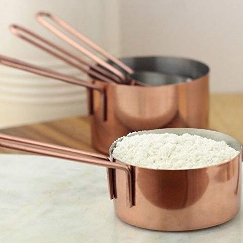 Xícaras Medidoras 4 Peças Inox Bronze Mimo Style Bronze No Voltagev