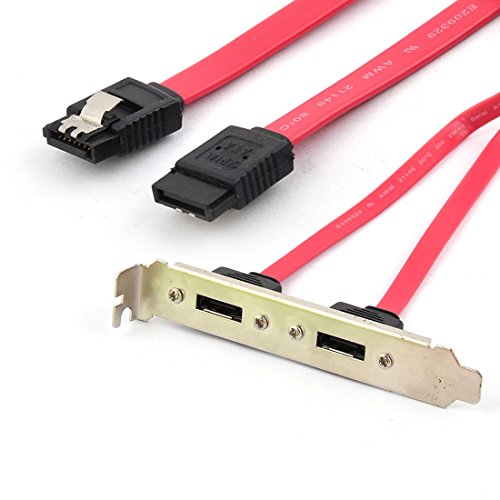 Adaptador Ruilogod 2 puertos SATA interno a eSATA miniatura 2
