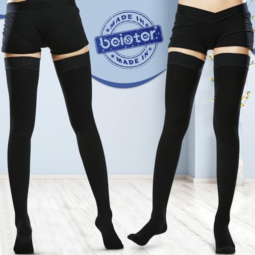 Beister BI-UW-001 20-30 Mmhg Compression Stockings For Women & Men, Medical Closed Toe Thigh High Socks Graduated Support thumb #6