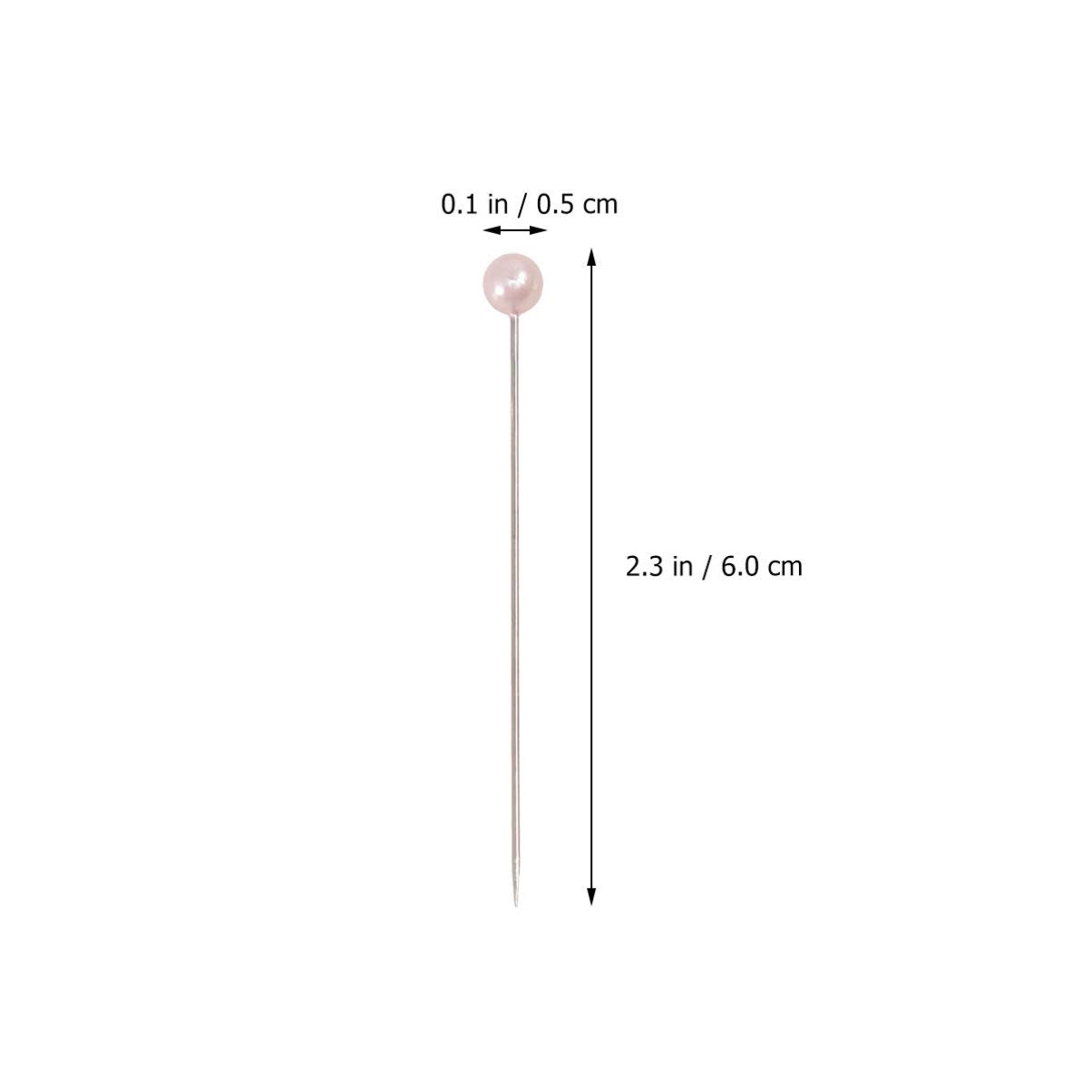 ERINGOGO 400Pcs Pearlized Flat Head Sewing Pins Teardrop Pins for Crafting Sewing