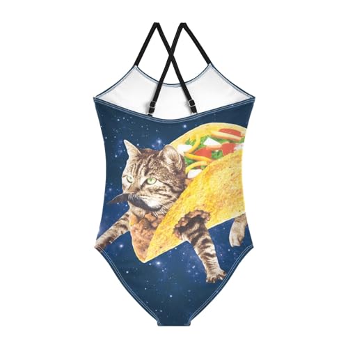 Girls One Piece Swimsuit Kid Beach Swimwear Cute Cross Shoulder Strap Bathing Suit, 3T2