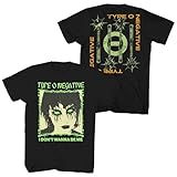 Type O Negative Men's I Don't Want to Be Me Glow T-Shirt Black Large | Officially Licensed Merchandise