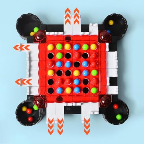 Image of THE GAME FACTORY | Rainbow Ball Elimination Game | Strategy Board Game with 40 Color Balls | Fun Memory & Logic Family Game for Kids & Adults | Educational Parent-Child Interactive Toy | Gift For Kids