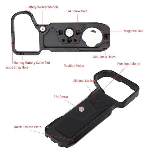 Placa base de cámara de aleación de aluminio para fotógrafos A7CII 2