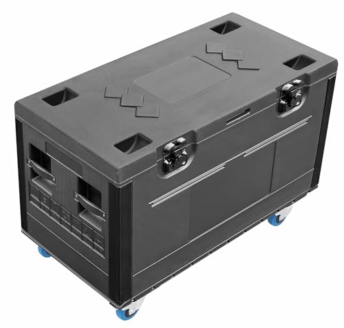 Large Cable Trunk Road Case with Wheels, 44