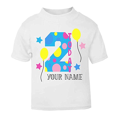 Personalised 2nd birthday t shirt Clearance