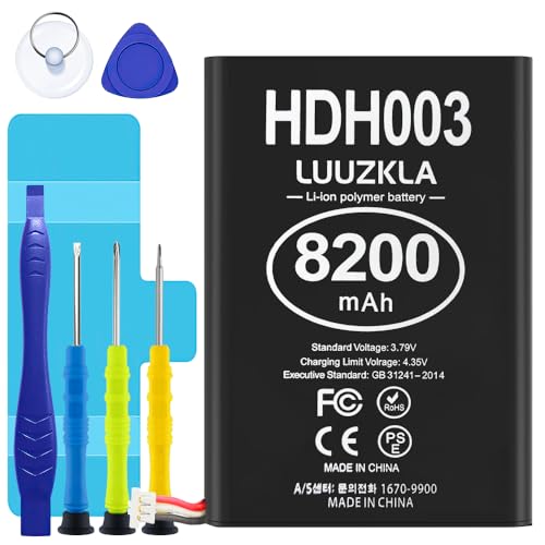Luuzkla HDH-003/HDH003 Battery 8200mAh 0 Cycle Upgrade Capacity Battery for Nintendo Switch Lite Lite HDH-003 HDH-001 Lite with Full Tool Kits